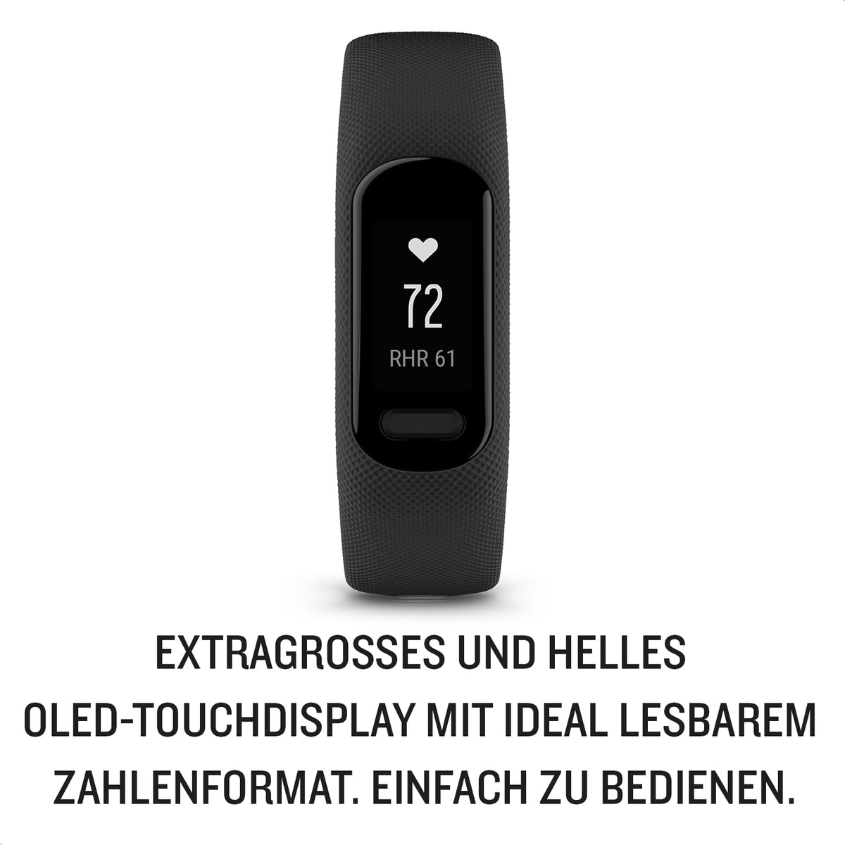 Garmin vívosmart 5, S/M, Fitness Tracker, Black - 010-02645-10