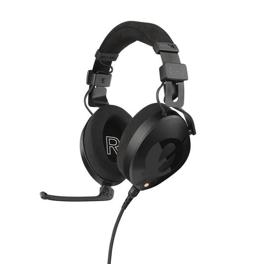 RØDE NTH-100M - Professional over-ear headset for media creation, broadcasting, podcasting, content creation, streaming and home office (black)
