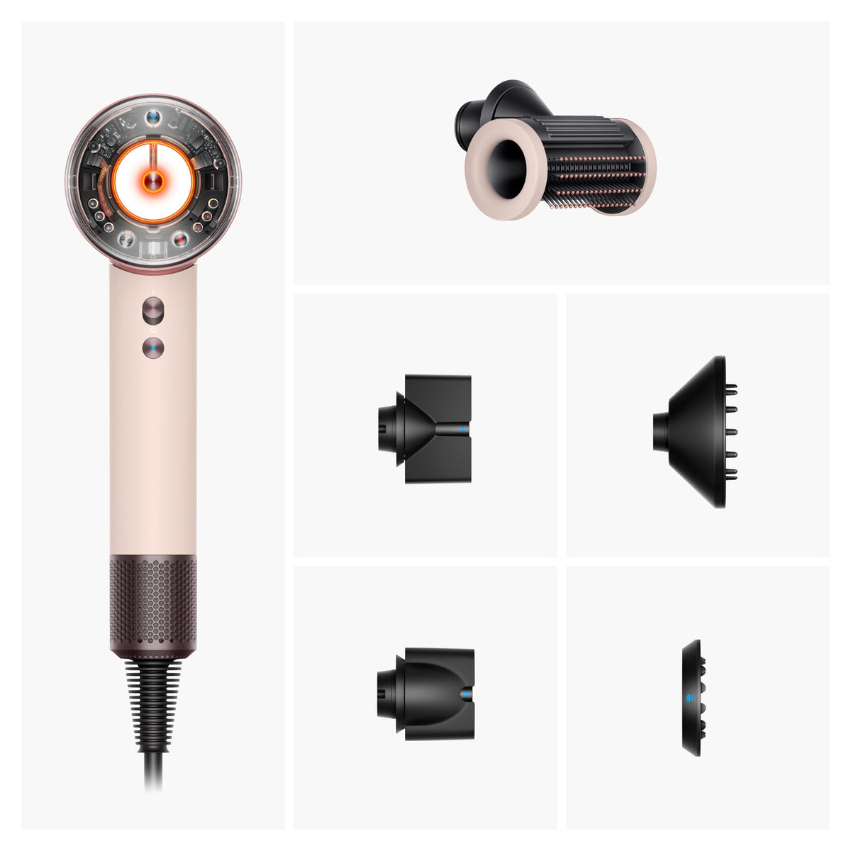 Dyson Supersonic Nural™ Hair Dryer, Straight-Wavy, Ceramic Pink and Rose Gold - HD16