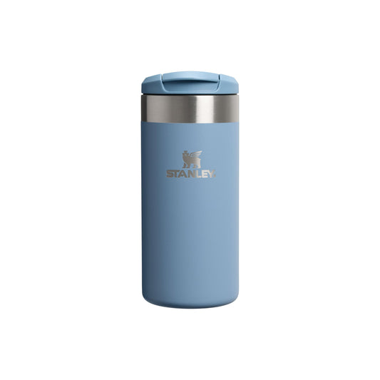 Stanley 1913 Aerolight Transit Thermo Mug 0.35L - Keeps Hot for 4 Hours - Dishwasher Safe - Coffee Mug To Go Leak-Proof - Compatible with Common Car Drink Holders - Indigo - 100000111694