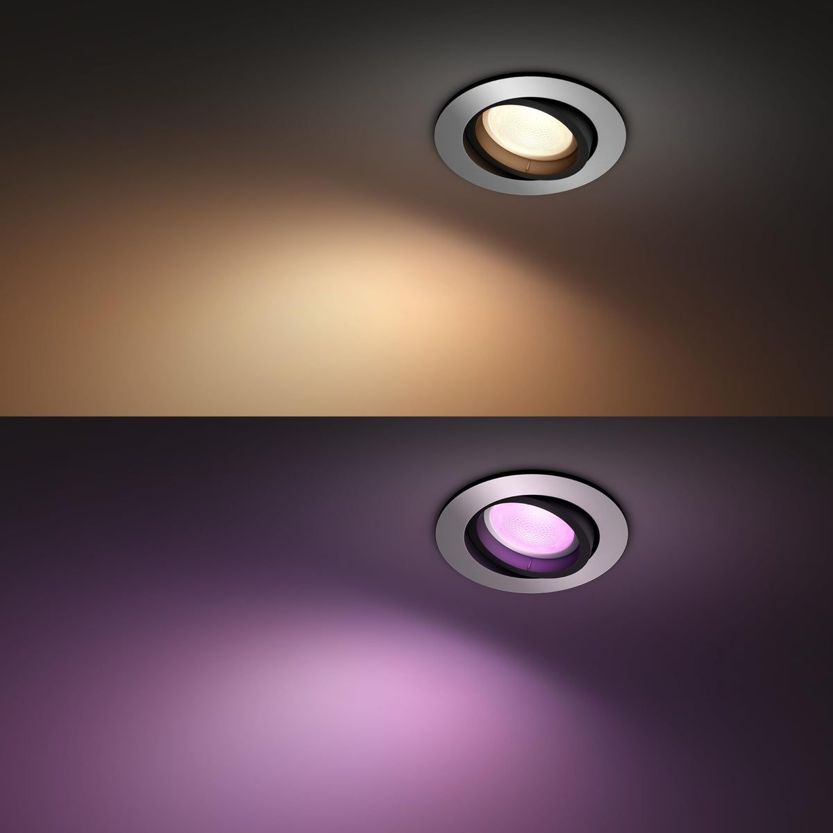 Philips Hue Centura Recessed Spots, Round, 1 Pack, Aluminium - 8720169318793
