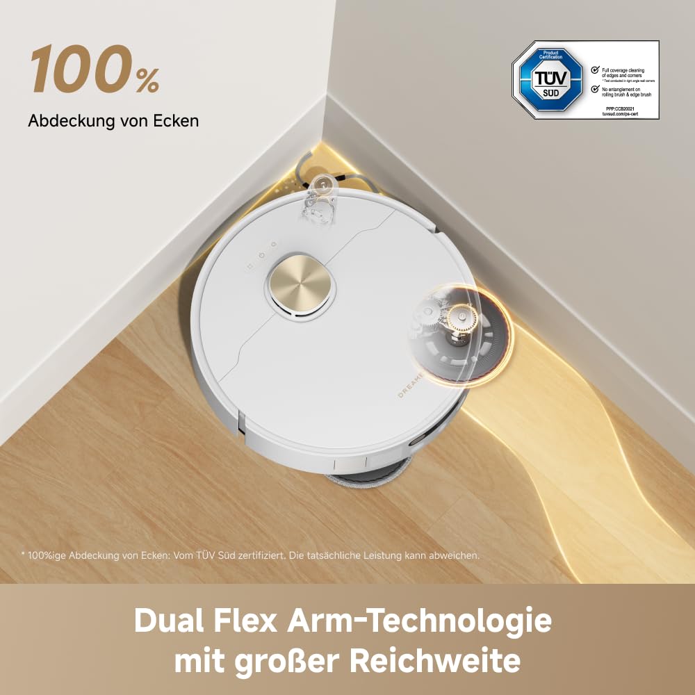 dreame L50 Ultra AE vacuum and mop robot With automatic emptying and mop self-cleaning at 100 ° C, 28,000 Pa suction power, obstacle avoidance and 360 ° navigation - RLL51SE