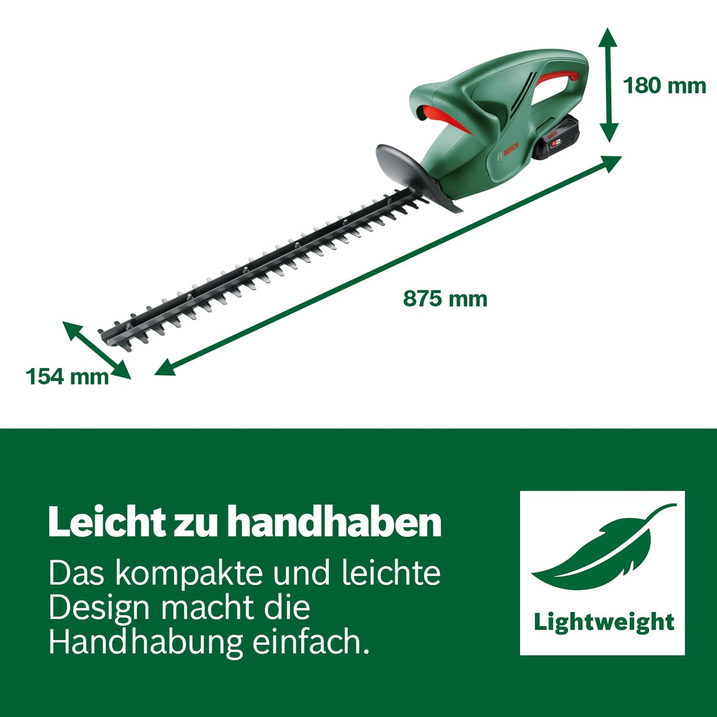 Bosch cordless hedge trimmer EasyHedgeCut 18V-44-11 12.0 - 0600849H07