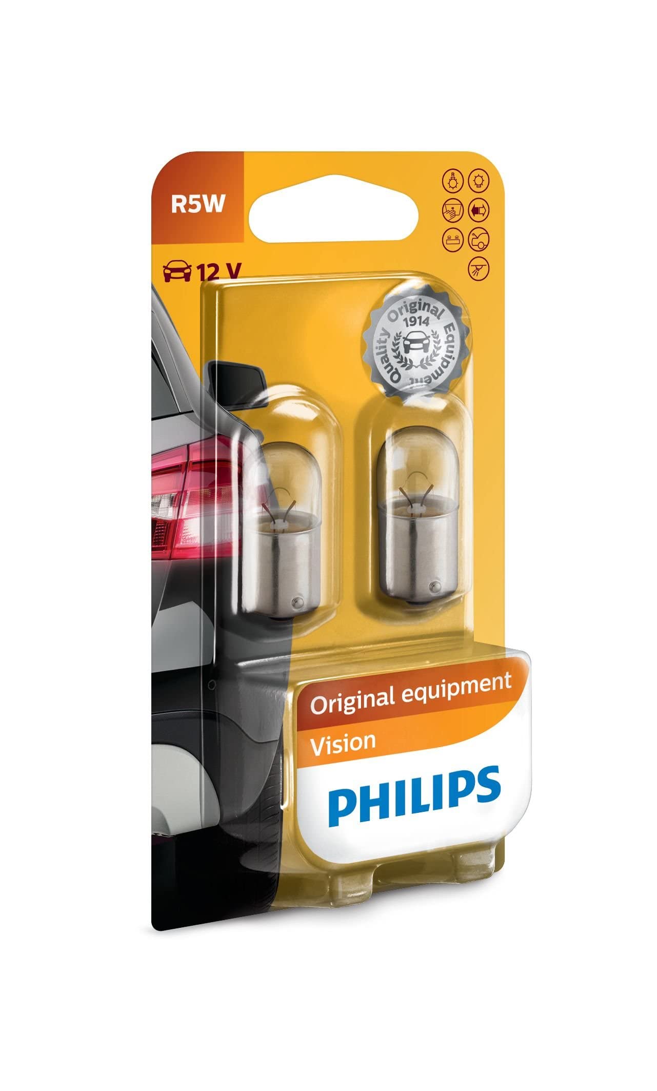 Philips Original Vision R5W 5W 12V 2x (12821B2)