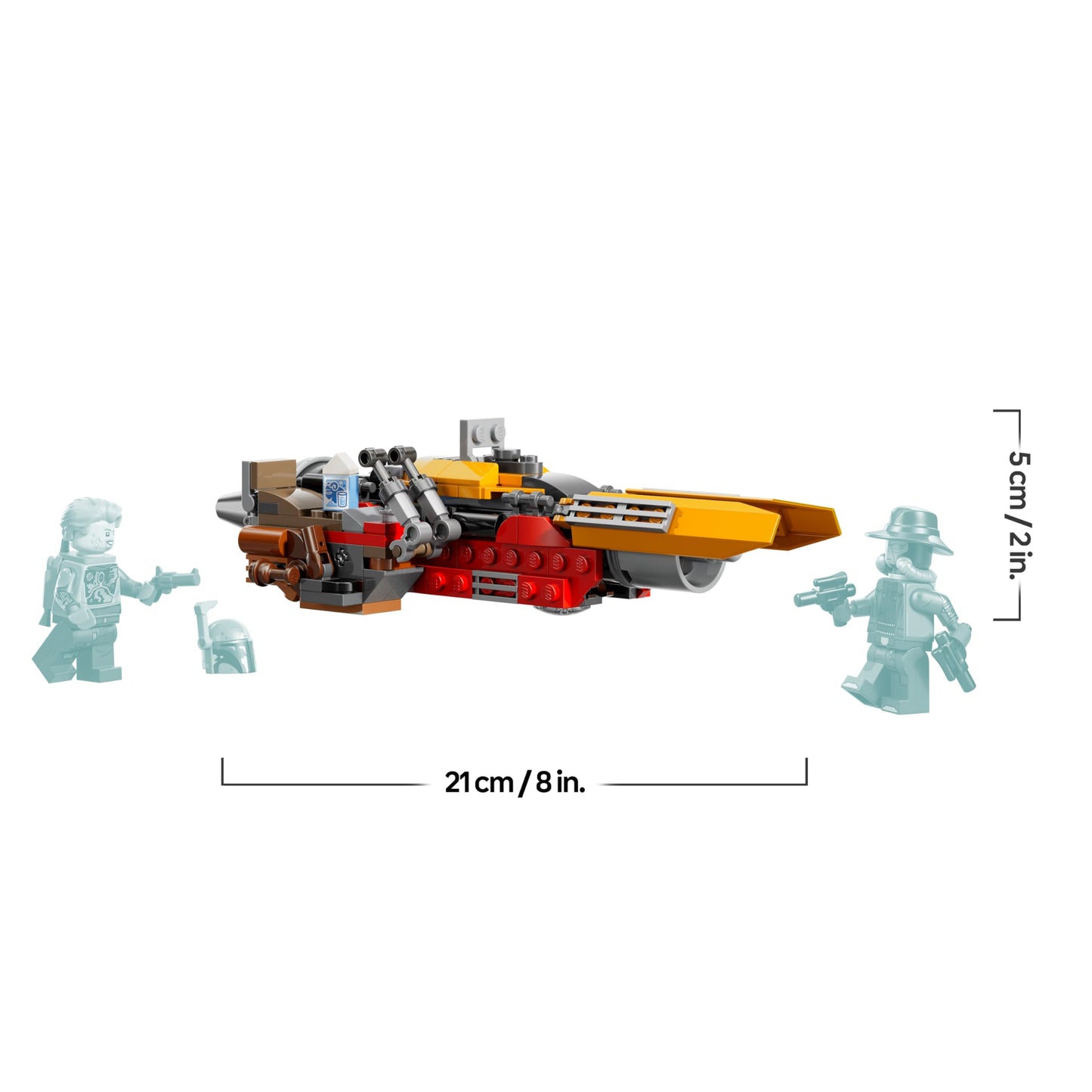 LEGO Star Wars 75437 Cobb Vanth's Speeder - including Cobb Vanth & Cad Bane minifigures as well as blaster & jetpack - gift for boys aged 7 and up and fans of The Mandalorian