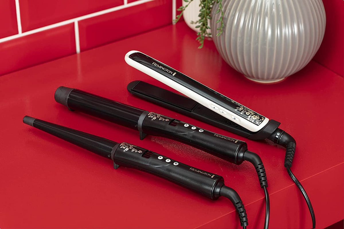 Remington Pearl Digital curling iron, 32 mm, LCD display, black, CI9533
