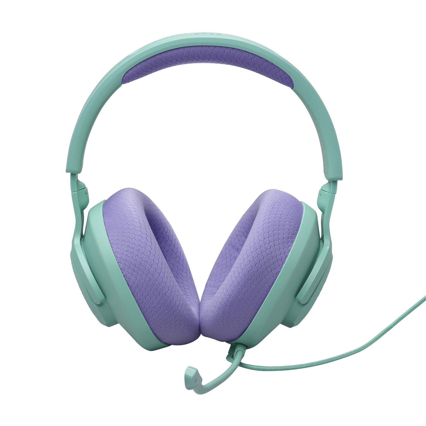 JBL Quantum 100M2 Wired Over-Ear Gaming Headset with JBL QuantumSOUND Signature, 3.5mm jack, multi-platform compatibility and detachable microphone with mute option, cyan - JBLQTUM100M2CYN