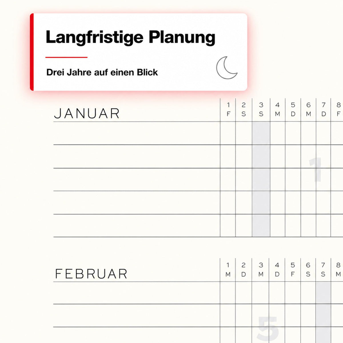 LEUCHTTURM1917 Daily Calendar 2027 Medium (A5) - German, Indigo, 145 x 210 mm, January-December (12 months), 1 page per day, hourly grid 7:00-22:00, hardcover, 80 g/m² paper - 400163