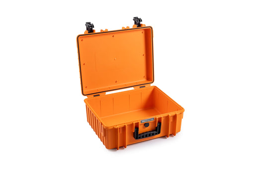 B&W International multi-purpose case Outdoor 6000 (PP.326) orange - empty case - waterproof (IP67), dustproof, impact-resistant, extremely robust - 6000/O