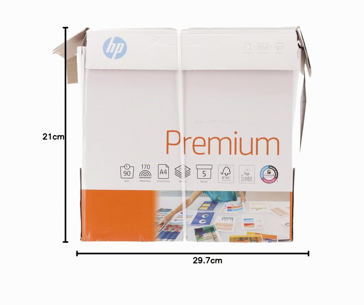 HP Premium Printer Paper CHP 852-90 g, DIN-A4, 2,500 sheets (5x500), white, extra smooth - CHP852