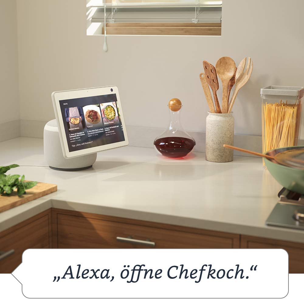 Echo Show 10 (3rd Generation, 2020) | High-resolution smart display with motion function and Alexa, anthracite | Certified and refurbished - T4E4AT
