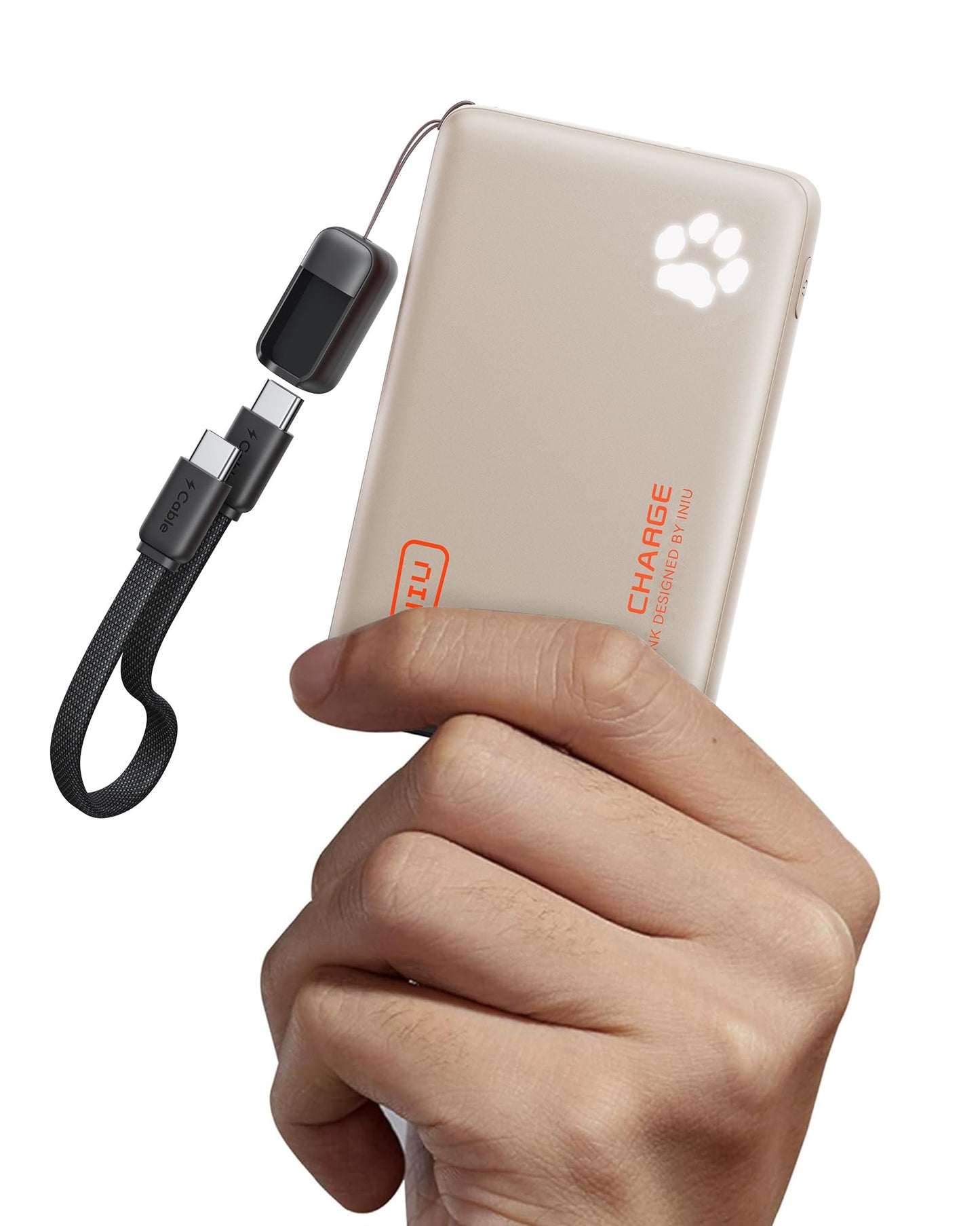 INIU Power Bank, 45W 10000mAh Power Bank Lightest and Small But Strong (USB C In & Out), PD3.0 External Mobile Phone Batteries with Flashlight, Compatible with iPhone 17 16 15 Pro Max Mini Samsung S24 S23, iPad - P41