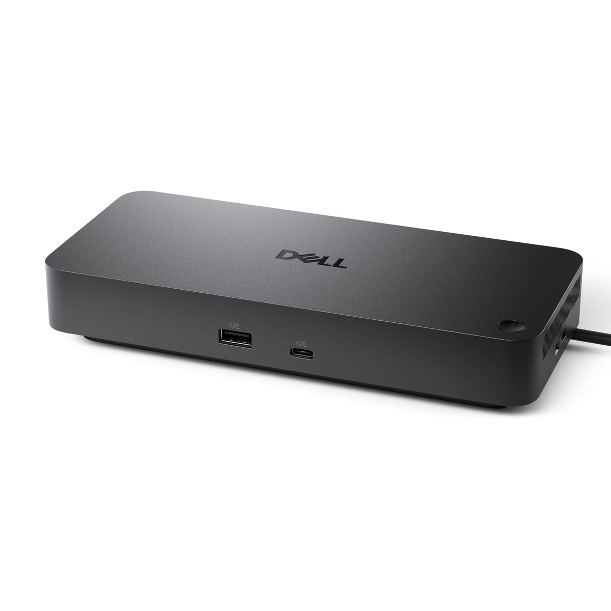 Dell Pro Dock WD25 – USB-C docking station with 100W power delivery, 4 display support, 2x DP 1.4, HDMI 2.1, 6 USB ports, 2.5GbE Ethernet, compact sustainable design.