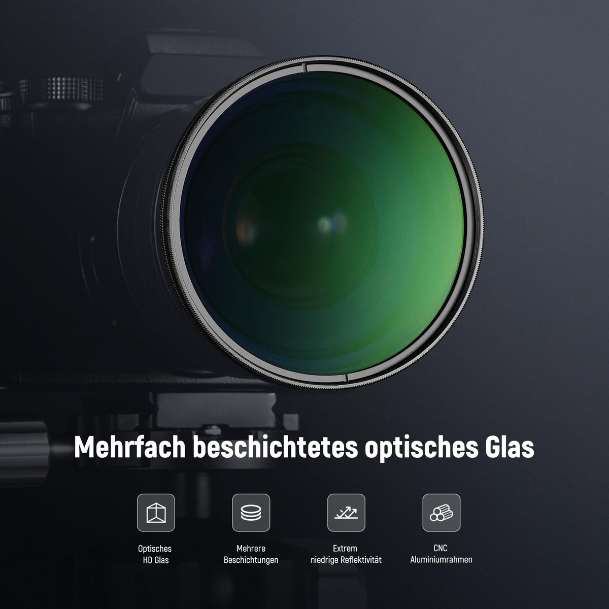 NEEWER 82mm CPL filter with lens cap, ultra-thin, multi-durable, nano-coated circular polarization filter with HD optical glass for camera lenses, reduces reflections, glare - NW - 10104881