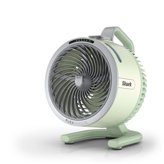Shark FlexBreeze HydroGo Powerful Mist Fan, Indoor & Outdoor Cooling, Quiet & Durable, Wired & Wireless, Compact & Lightweight, 5 Speeds, Mint FA050EUGN