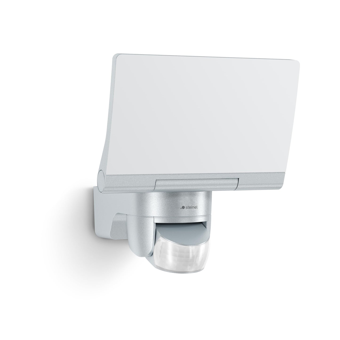 Steinel LED spotlight XLED Home 2 S silver, floodlight, swiveling, 13.7 W, 180° motion detector, 10 m range, 1550 lm - 033057