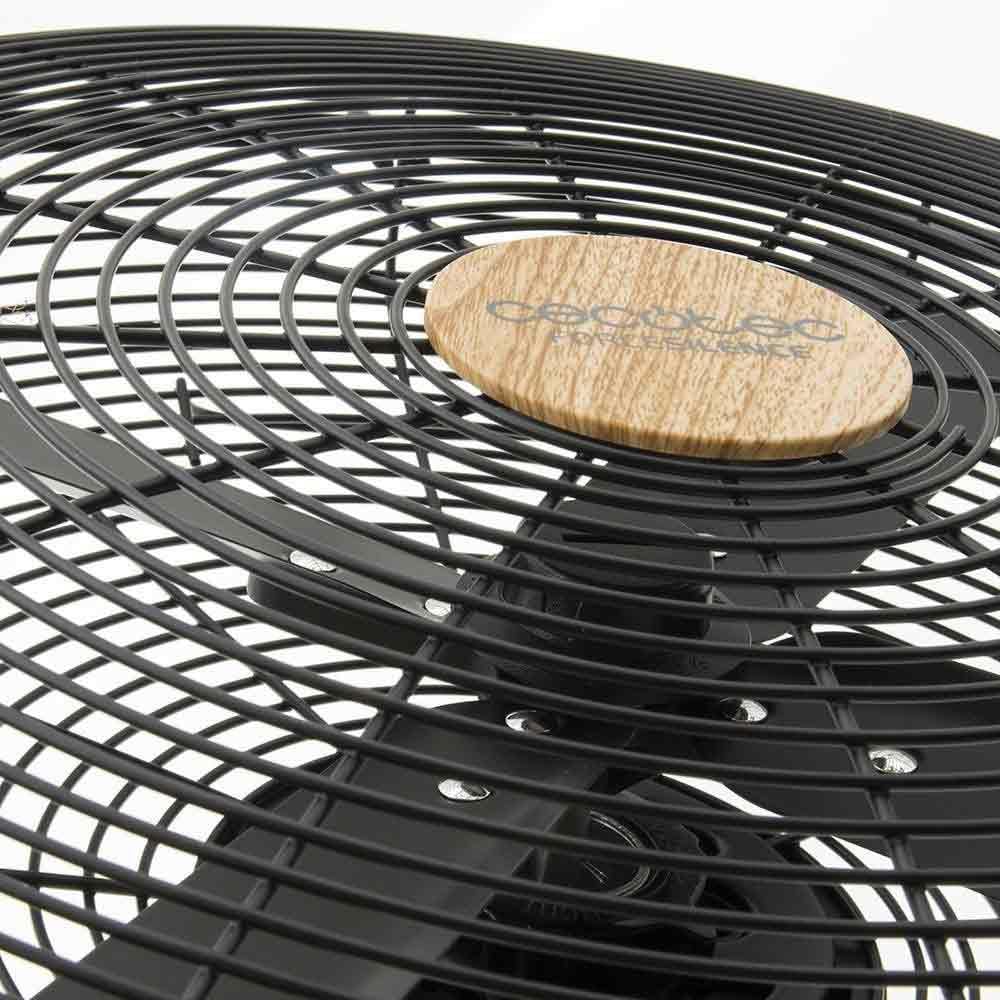 Cecotec stand fan EnergySilence 600 Woodstyle, 50 W, wood look, 40 cm diameter with 4 blades, 3 speeds, oscillation, height adjustable, maximum safety - 08233