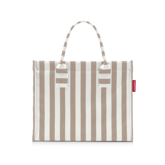 Reisenthel daily shopper summerstripes coffee – Geantă modernă și practică pentru orice ocazie – geantă de mână practică, suficient de mare pentru cumpărături și obiecte de zi cu zi - DN6056
