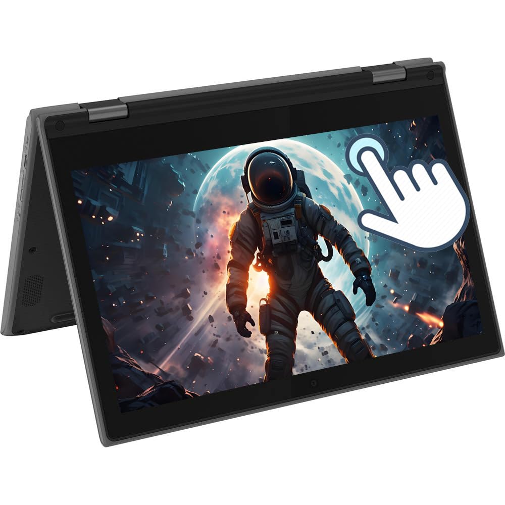 Lenovo Chromebook 300e 2 in 1 Touchscreen Laptop, 11.6 Inch (1366x768), Intel Celeron N4020, 4GB RAM, 32GB SSD, Japanese Keyboard, Chrome OS (Refurbished) - B0FVFM4M9K
