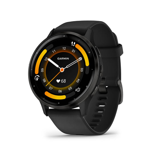 Garmin Venu 3 45mm – fitness smartwatch, 1.4" AMOLED touch display, up to 14 days battery life, 30+ sports apps, Bluetooth telephony and voice assistance, music, GarminPay, wheelchair mode - 010-02784-01