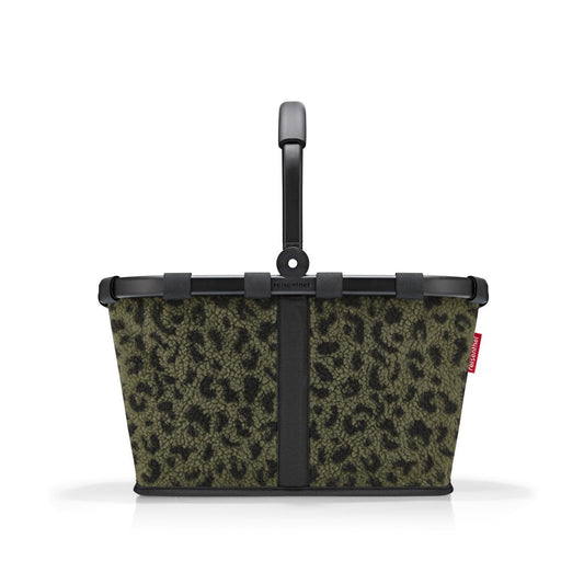 reisenthel carrybag teddy leo olive – Stable shopping basket with lots of storage space and practical inner pocket – Elegant and water-repellent design - BK5055