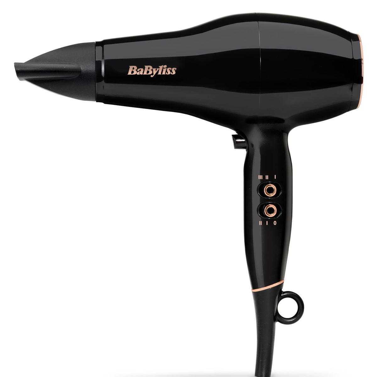 BaByliss Hair Dryer Pro Power – Powerful 2300W Hair Dryer, Professional Salon AC Motor, Anti-Frizz Ion Technology, 3 Heat Settings & 2 Speed Levels, Black, D5245E