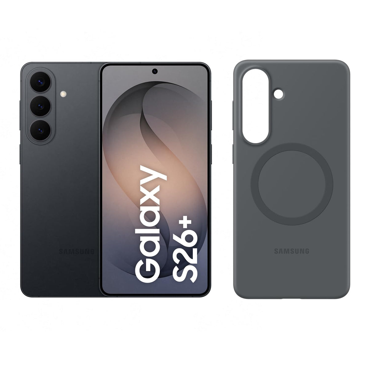 Samsung Galaxy S26+ AI Smartphone with Galaxy AI, No Contract, Android Phone, 12 GB RAM, 512 GB Storage, AP Processor, Black, 3 Years Manufacturer Warranty, including Silicone Magnet Case - F-MS947BZKDAMZ