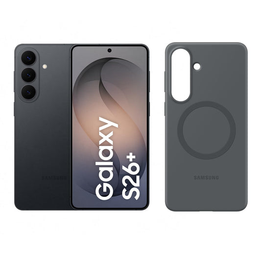 Samsung Galaxy S26+ AI Smartphone with Galaxy AI, No Contract, Android Phone, 12 GB RAM, 512 GB Storage, AP Processor, Black, 3 Years Manufacturer Warranty, including Silicone Magnet Case - F-MS947BZKDAMZ