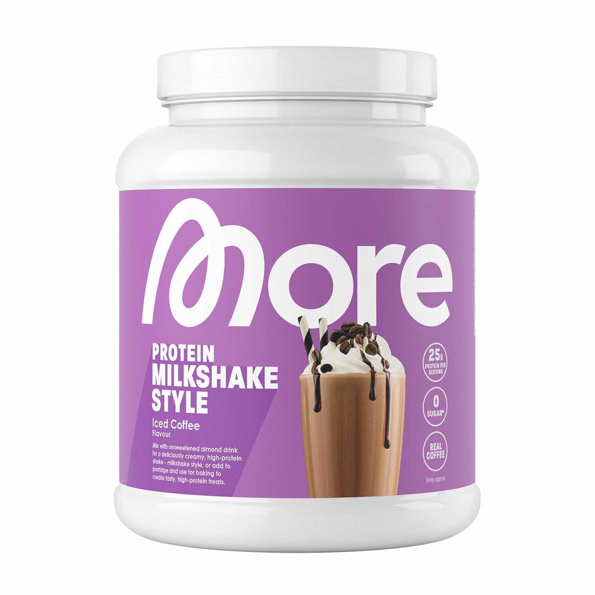 MORE Protein Milkshake, Iced Coffee, 600 g - XMO10053