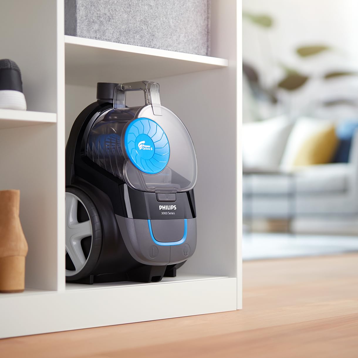 Philips PowerCyclone 5 compact bagless vacuum cleaner - 900 W power, Allergy H13 anti-pollen filter, PowerCyclone technology, 99.9% fine dust separation, TriActive brush (FC9331/09) - PowerPro