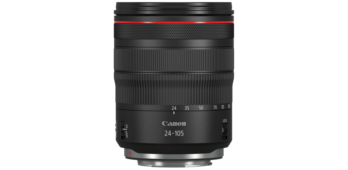 Canon RF 24-105mm F4L is USM Lens Zoom Lens Telephoto Lens suitable for EOS R series cameras (77mm filter thread, image stabilizer, Nano USM motor, weather resistance), black
