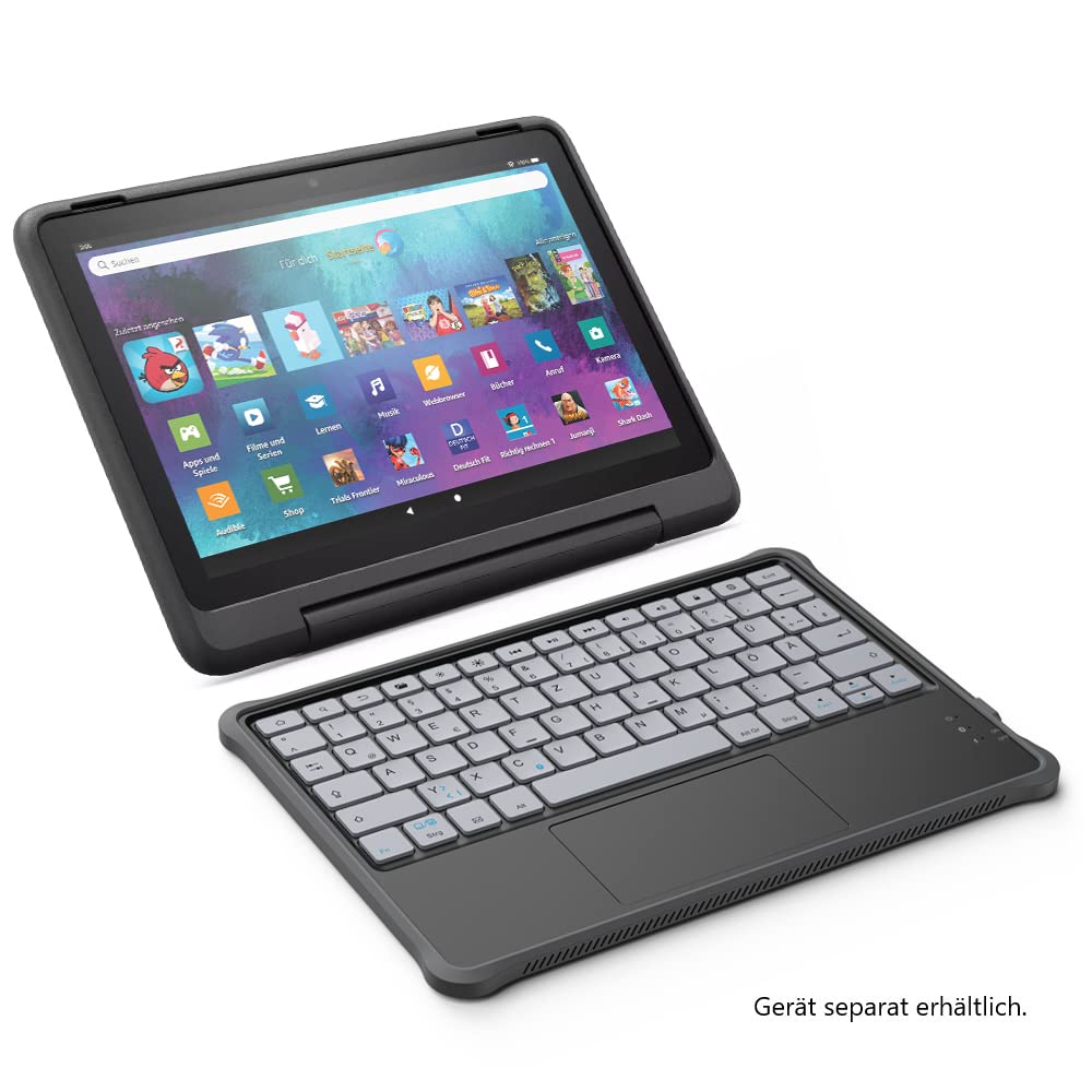 Made for Amazon Kids Purple Wireless Bluetooth Keyboard for Fire HD 10 Kids and Kids Pro Tablets - KAW0006
