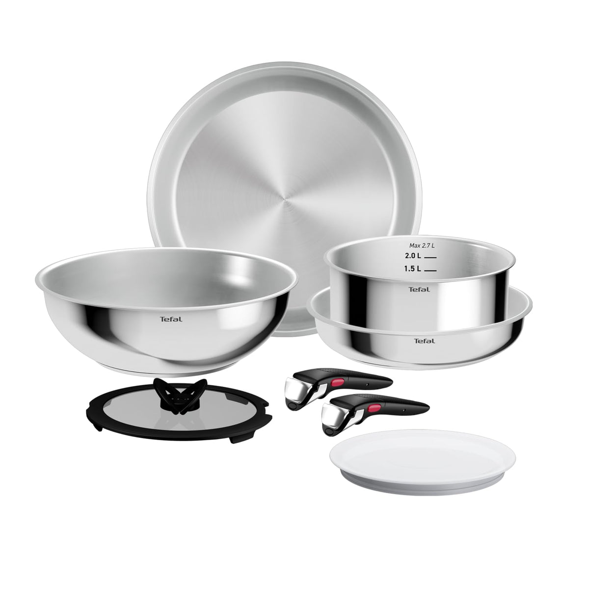 Set de vase de gătit Tefal Ingenio Comfort Max 8 piese, neîntărit - L968S834
