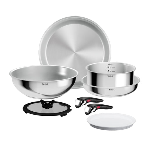 Tefal Ingenio Comfort Max 8-piece Cookware Set, unsealed - L968S834