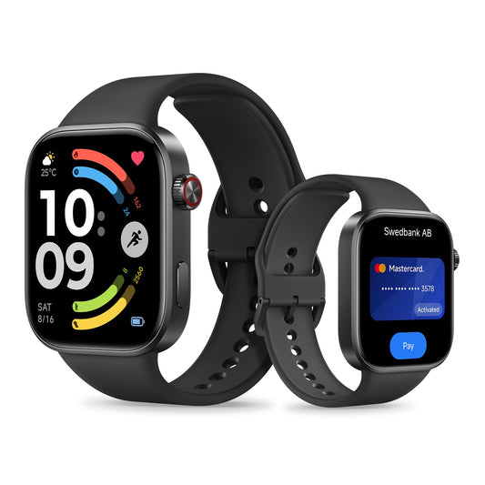 XIAOMI Redmi Watch 6 NFC, smartwatch for women and men, 2.07'' AMOLED, fitness tracker with heart rate/sleep, 150+ sports modes, 24 days battery life, 5ATM, GPS, Android & iOS, Black - M2560W1
