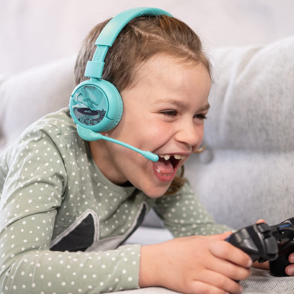 Brand new and “Made for Amazon”: BuddyPhones PopTime Pro Bluetooth children's headphones with volume limiter and boom microphone (ages: 3-12 years), teal - BT-BP-POP-TIMEP-TEAL