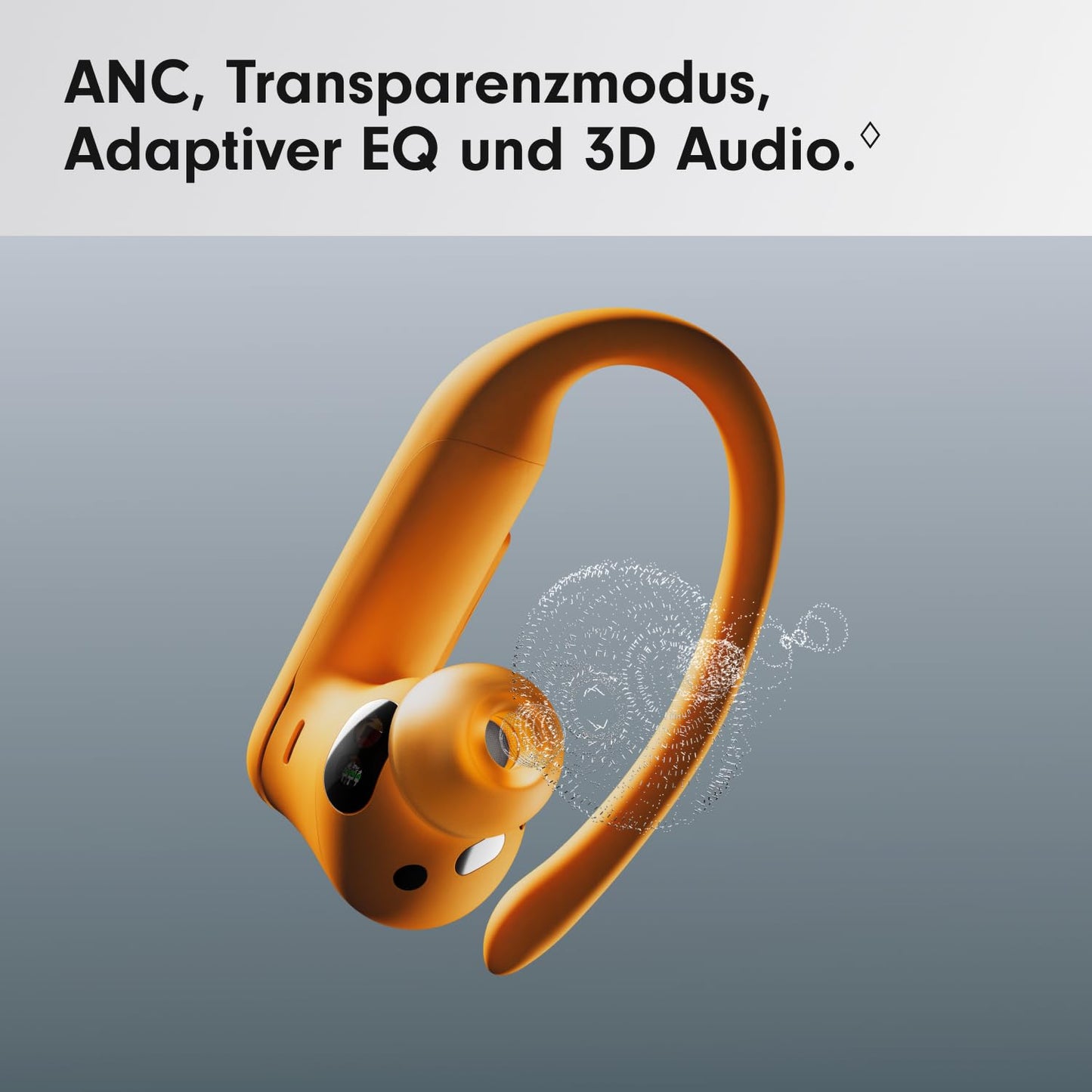 Beats Powerbeats Pro 2 wireless in-ear headphones with Bluetooth - active noise cancellation, heart rate measurement, IPX4, up to 45H with charging case, compatible with Apple & Android - bright orange - MX743ZM/A