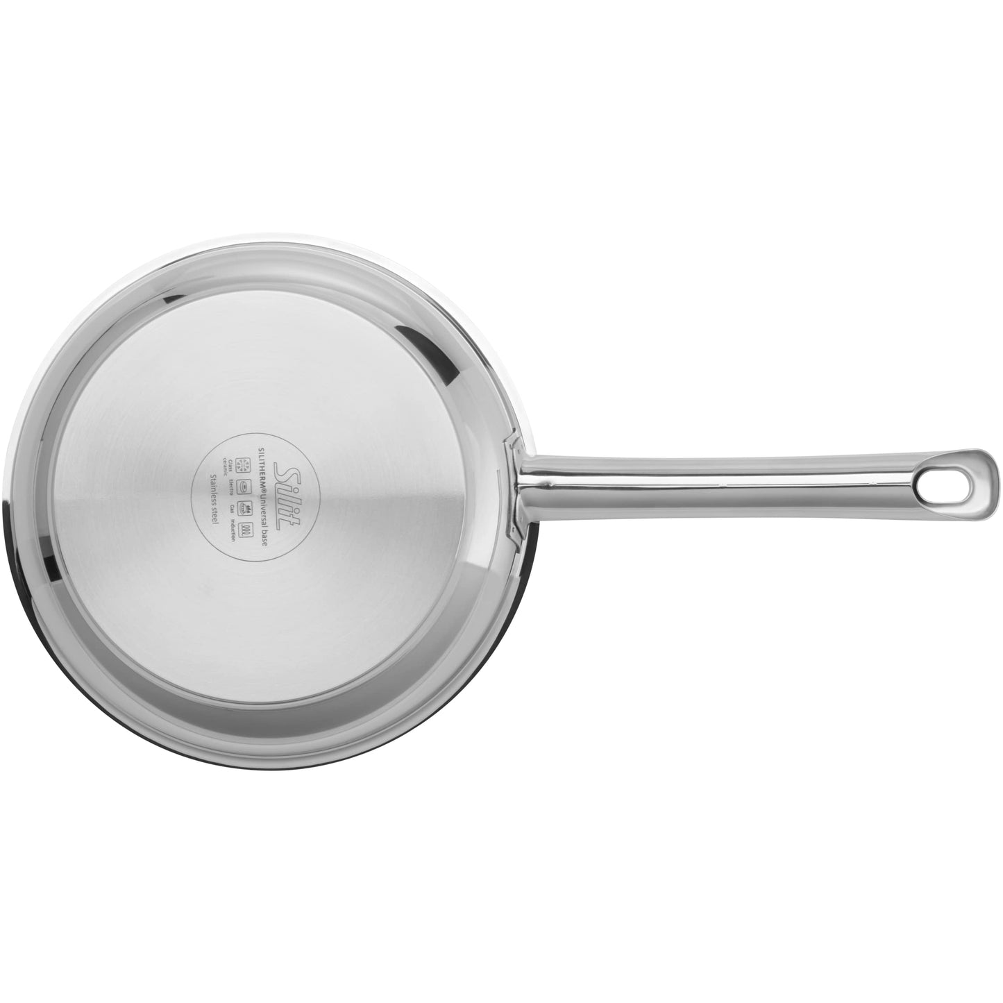 Silit Calabria frying pan 20 cm induction, coated stainless steel pan, long heat retention, non-stick coating, oven safe, suitable for all types of stoves, for gentle frying - 2110301752