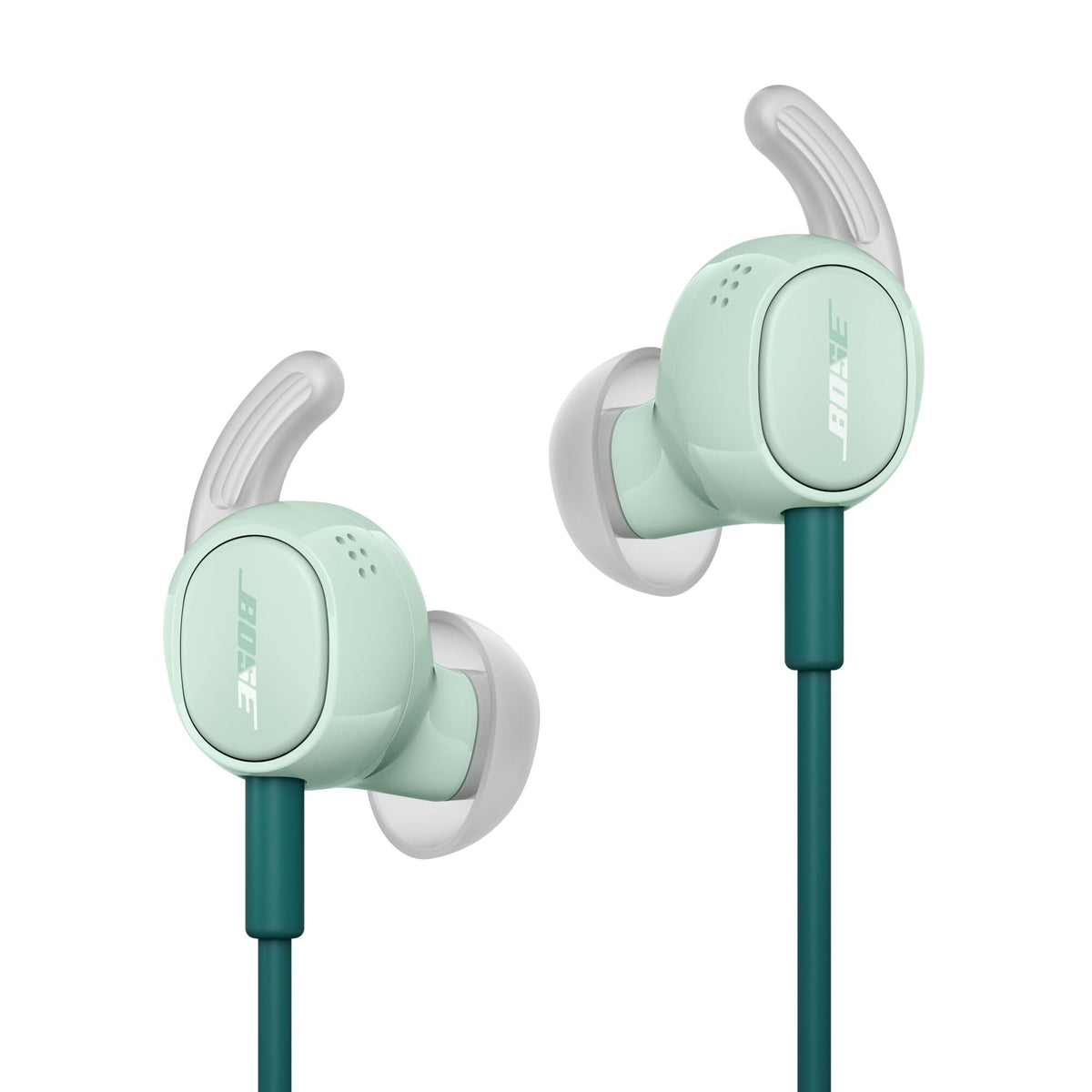 Bose wired Noise-Cancelling Earbuds – In-ear headphones, USB-C connection, with carrying case, remote control, and microphone on the cable, Dewdrop Mint. - 906940-0030