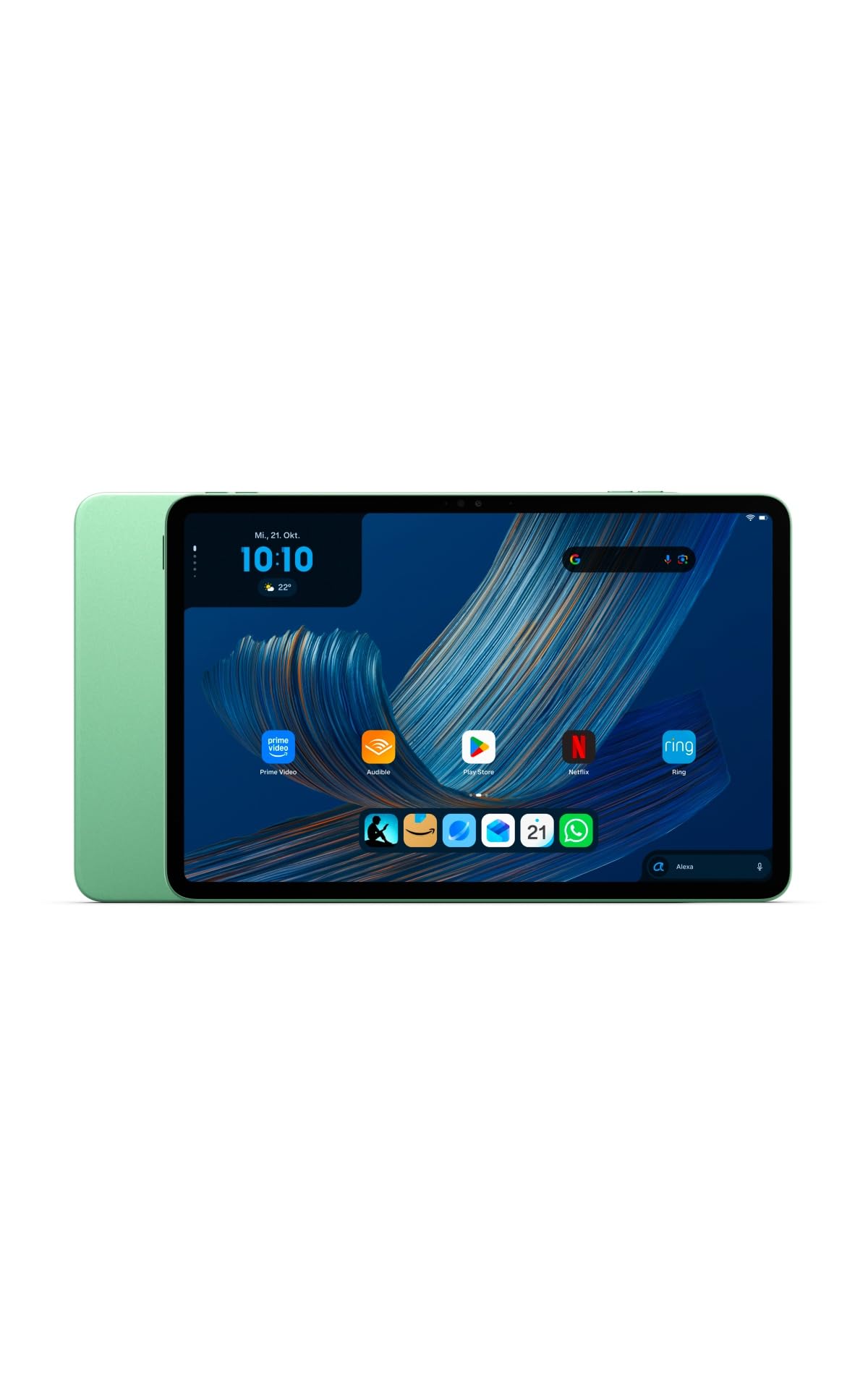 Noul tablet Amazon Alexa 11, 8 GB RAM, 64 GB, display strălucitor de 11 inci cu 2,5K, baterie pentru întreaga zi, cu Google Play, dezvoltat pentru Alexa+, Matchagrün - TR24E7