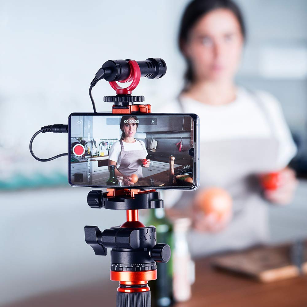 K&F Concept CA02 Aluminum Multi Quick Release Plate, 2 in 1 Professional Camera Quick Release Plate, for Tripod, Camera, Cell Phone, Orange