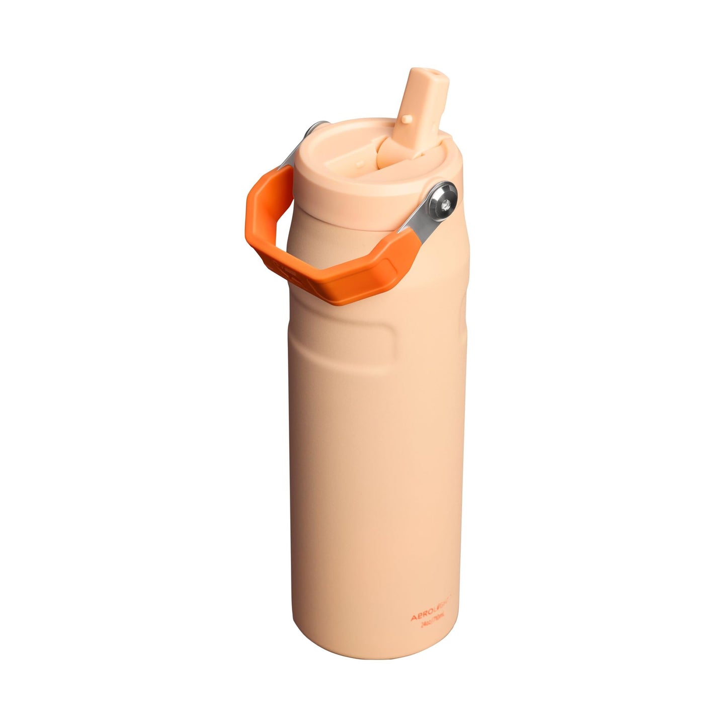 Stanley 1913 Flip Straw 2.0 Drinking Bottle with Straw 0.7L - Thermal Mug Cools for 10 Hours - 3 Days Ice Cold - BPA Free - Leakproof - For Drink Holders - Dishwasher Safe - Orange Sherbert - 100000127824