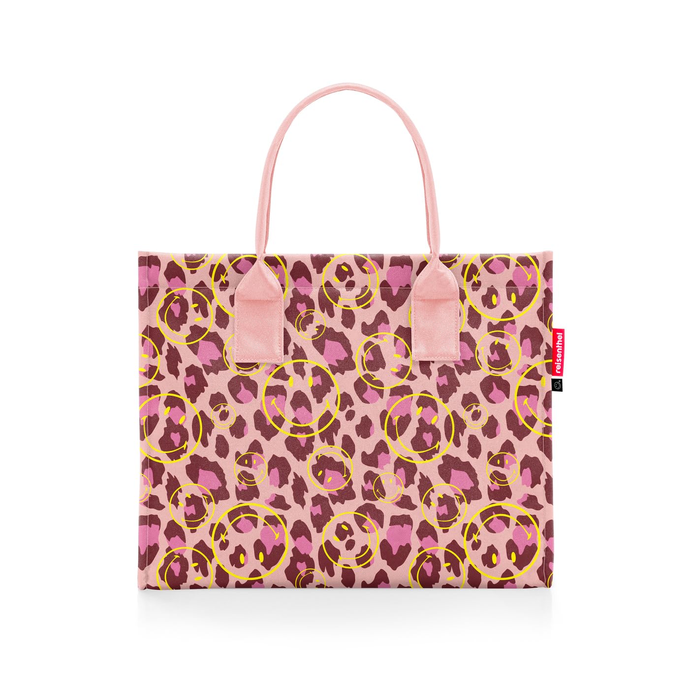 reisenthel daily shopper smiley® leo blush – modern, straightforward shopper for every occasion - practical handbag, large enough for your purchases and everyday items - DN3107