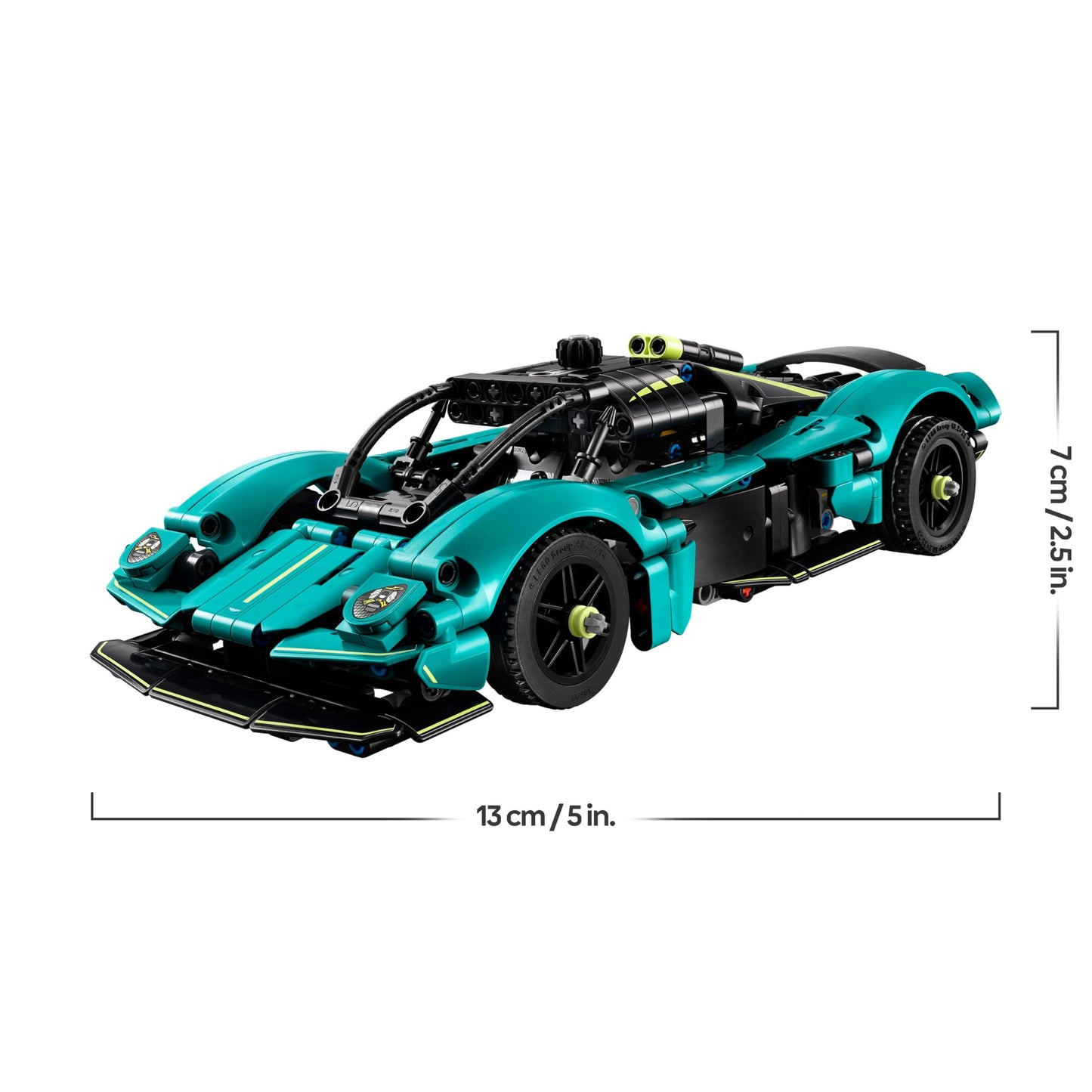 LEGO Technic Aston Martin Valkyrie racing car toy - model building set with V12 engine and opening wing doors - collector's gift for boys and girls aged 9 and up - 42208