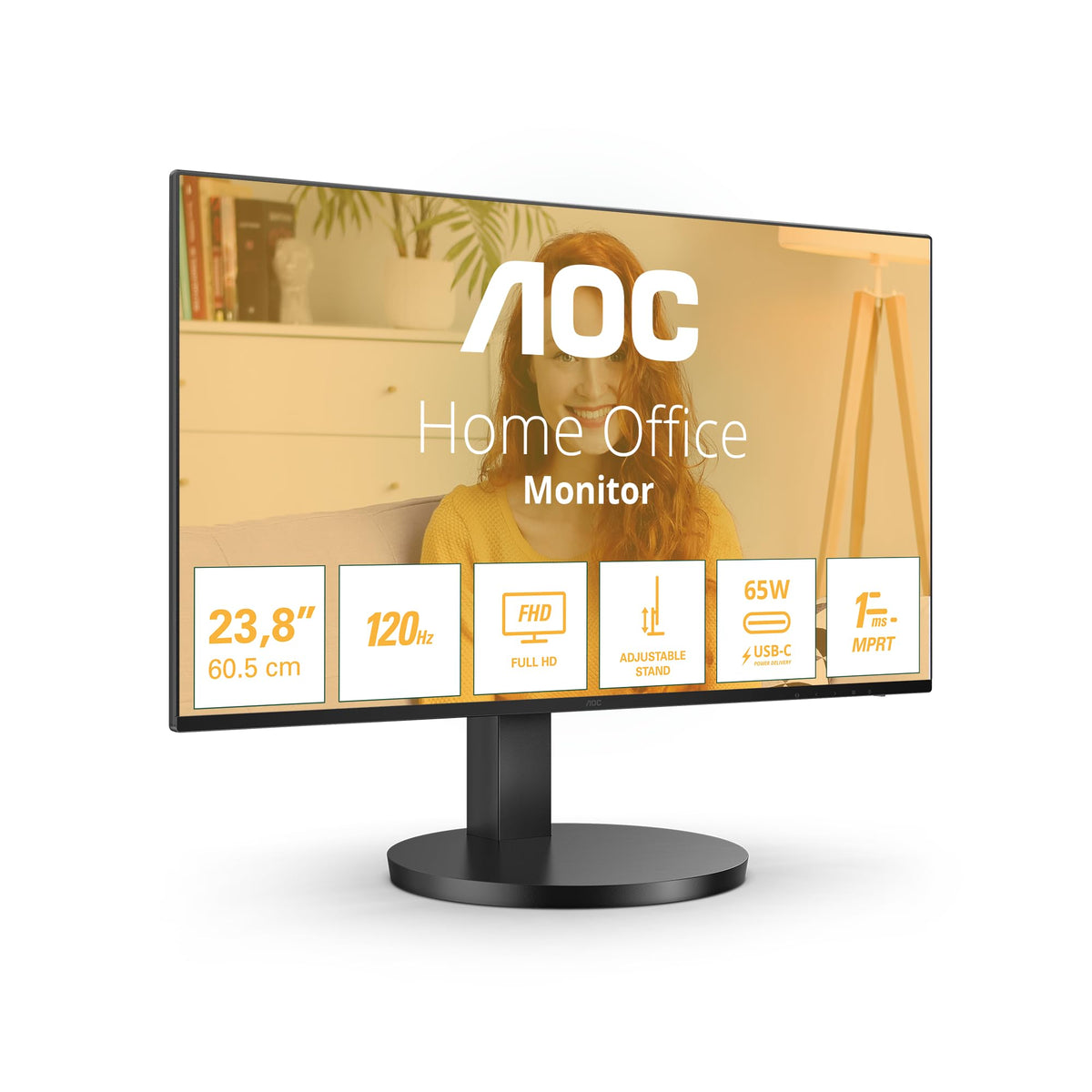 AOC Monitor 24B3CF2 Full HD 23.8
