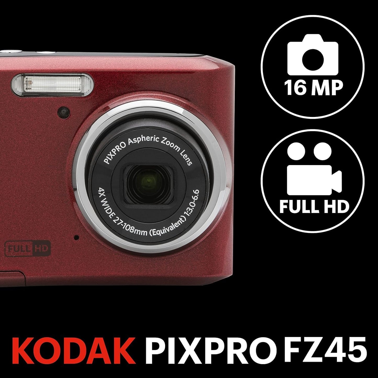 Kodak Pixpro FZ45 Red