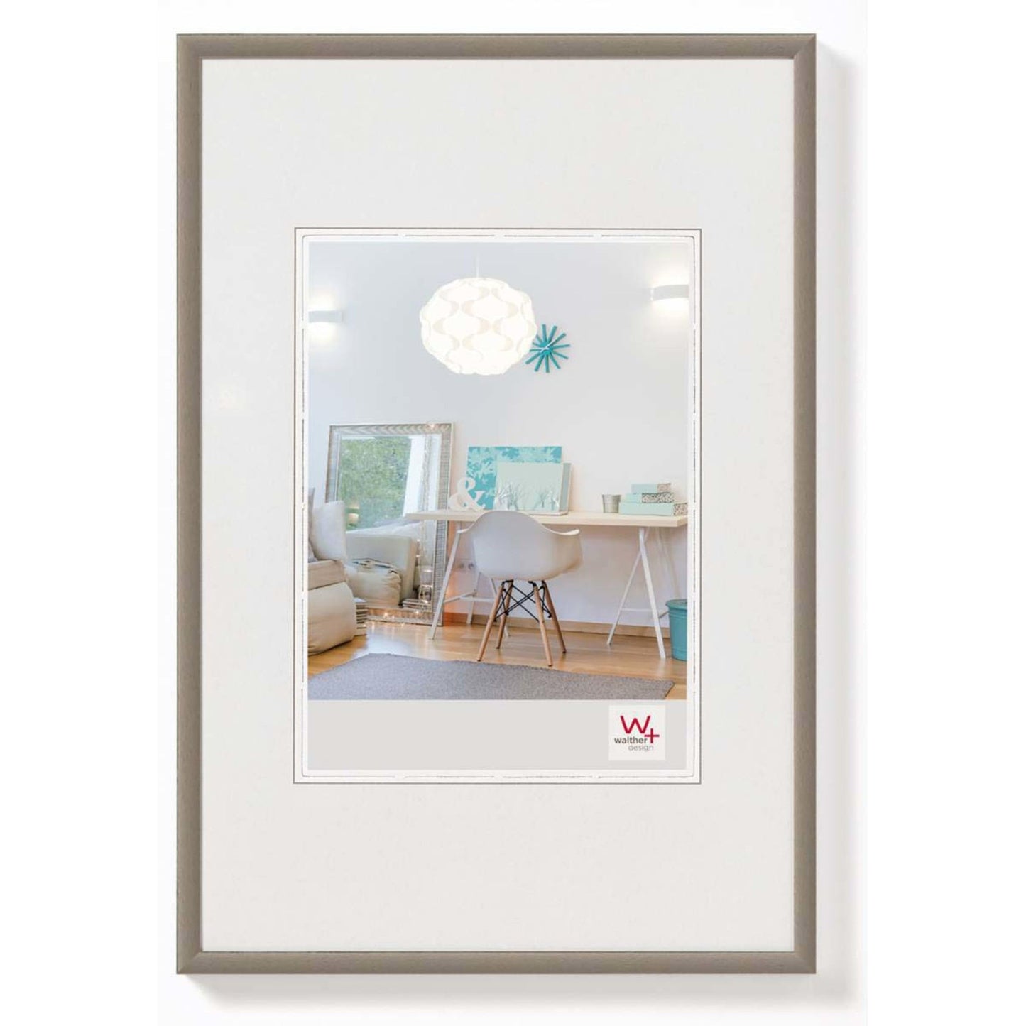 walther design picture frame steel 61 x 91.5 cm poster format New Lifestyle plastic frame KV691D