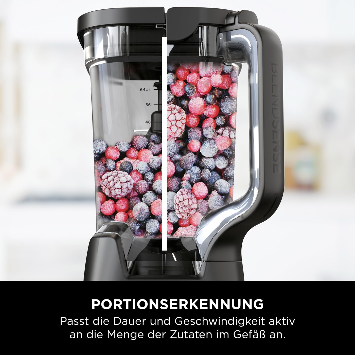 Ninja 2-in-1 Detect Power Mixer Pro & Single Serve, 1200W mixer with jug, & 2x single serve cups, mix smoothies, chop vegetables & mix frozen drinks, black, TB301EU