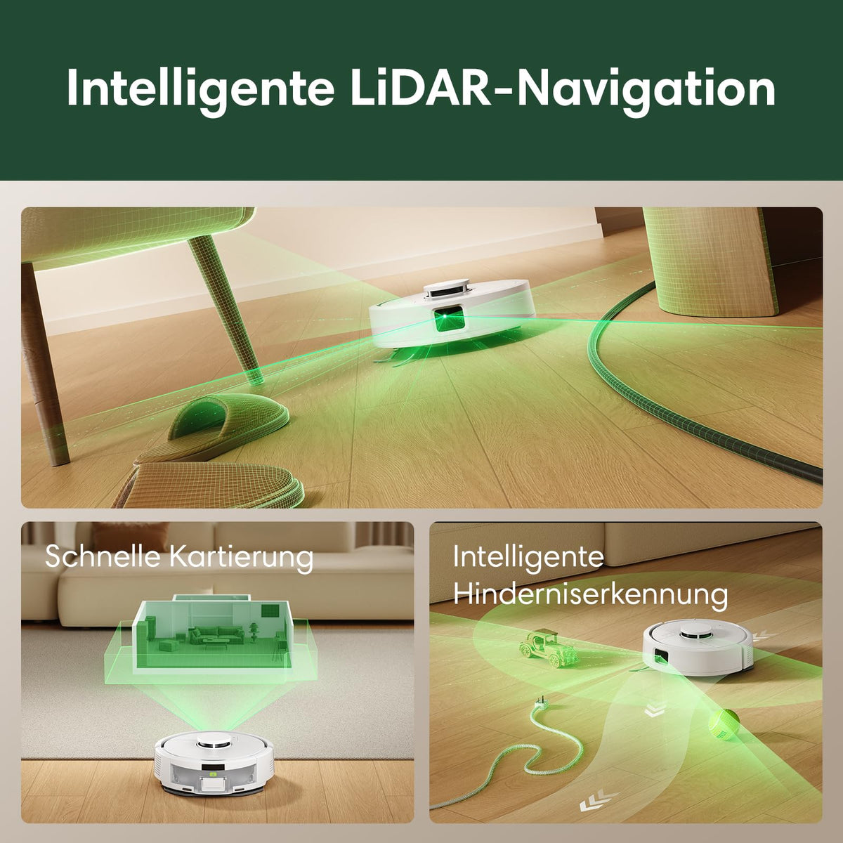 iRobot Roomba Mini Vacuum Robot with Mopping Function, AutoEmpty Base, LiDAR - F155240
