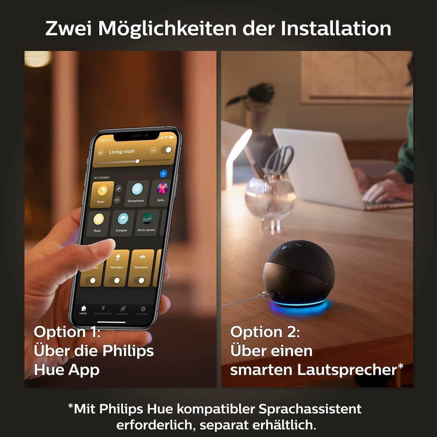 Philips Hue White E27 LED Glühbirne  929001821625